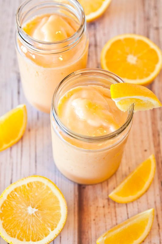 orange smoothie breakfast picture