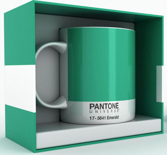 pantone coffee mug emerald green color of the year 2013