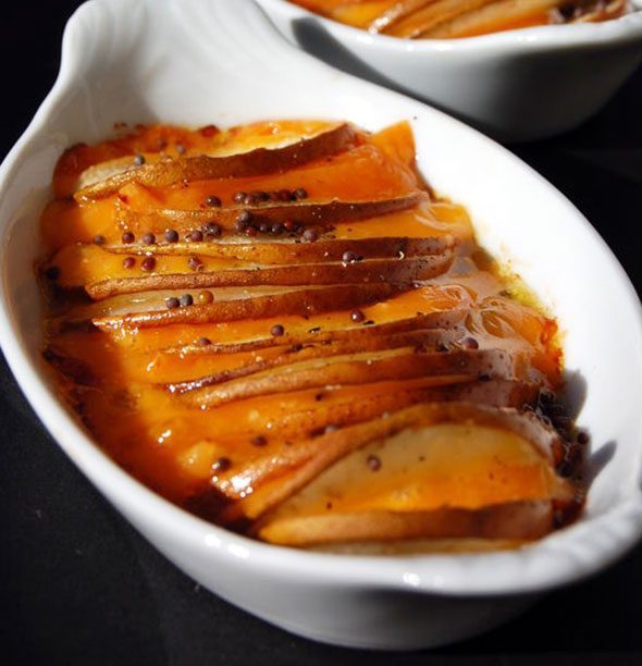 Good Recipe! Sweet Pear Gratin with Cheddar