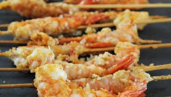 Spicy Parmesan Crusted Shrimp - #recipe by #eatwell101 - https://www.eatwell101.com/spicy-shrimp-recipe