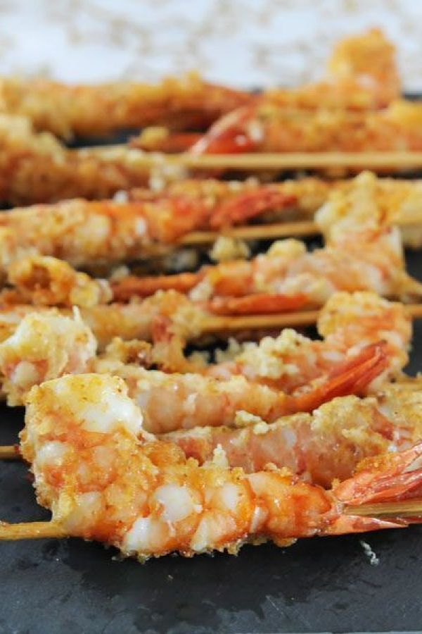 Parmesan Shrimp Recipe - #recipe by #eatwell101 - https://www.eatwell101.com/spicy-shrimp-recipe