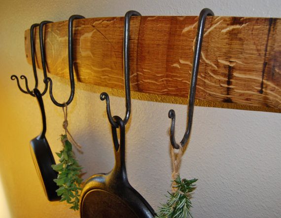 hand forged pot rack image