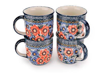 polish pottery coffee mug