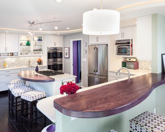 purple kitchen decoration pictures