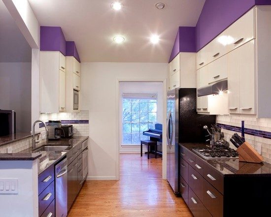 purple kitchen design idea