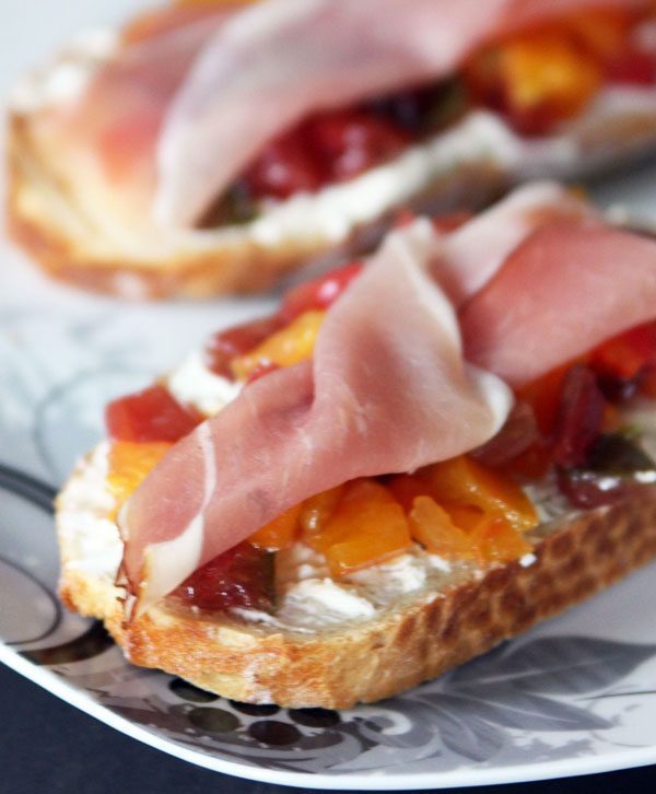 Cheese & Ham Bruschettas