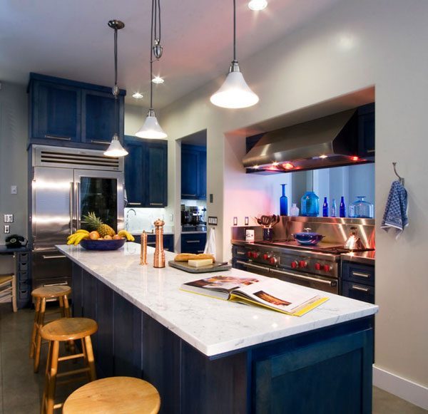 blue and white kitchen image