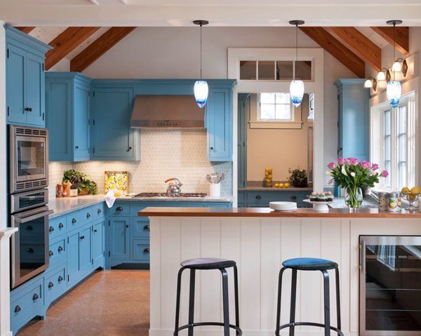 light blue kitchen design image