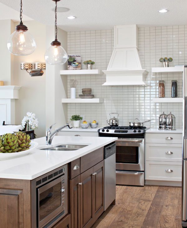 backsplash and shelves image