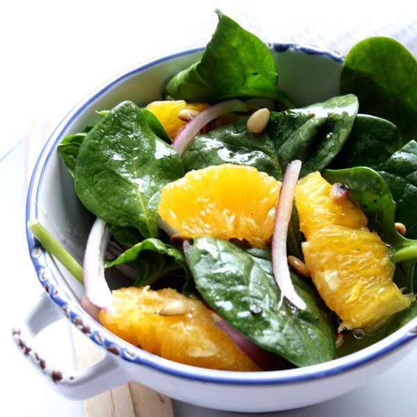 Fresh cooking: Spinach and Orange Salad