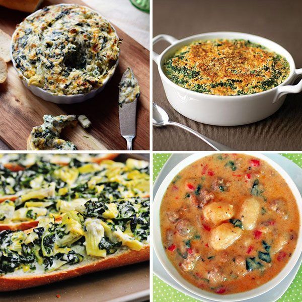Spinach Artichoke Bread, Spinach Pesto, Spinach Feta Tart and More