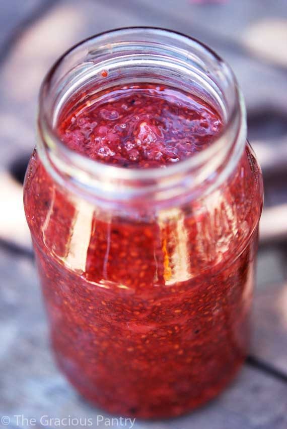 clean eating straweberry jam