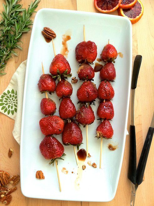 grilled strawberries
