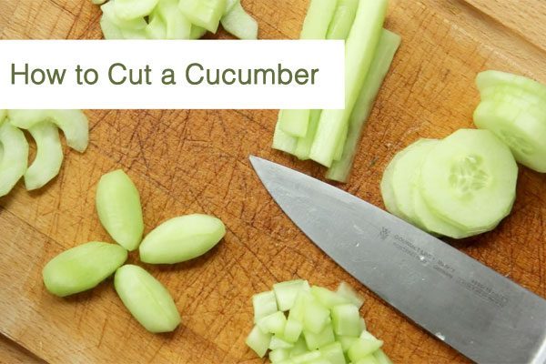 How To Chop Cucumber In Thin Slices 