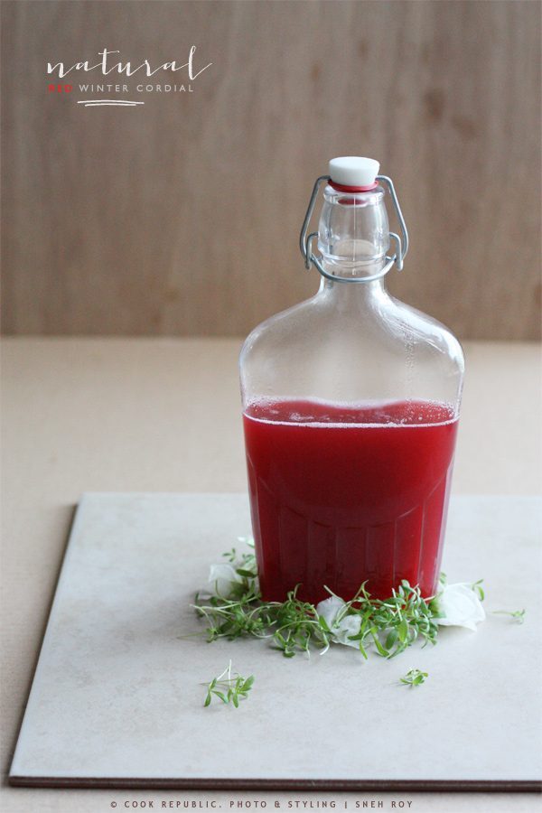  red winter cordial strawberry