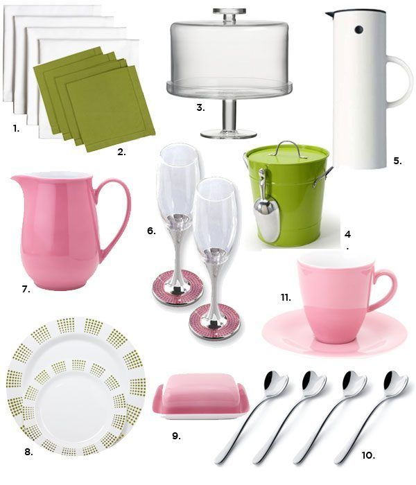 Entertaining: Setting a Girly Table in Pink and Green