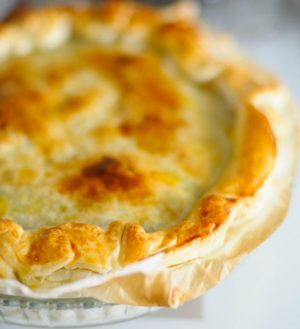 Creamy Spinach Salmon Pie