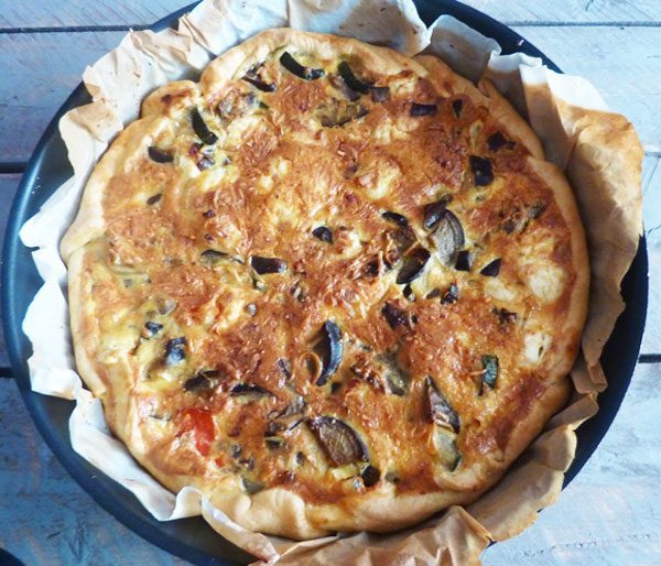 Vegetables Quiche with Cheese