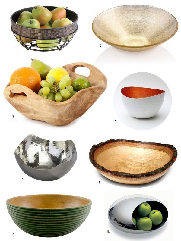 contemporary fruit bowls