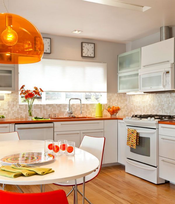 Orange Kitchen Walls