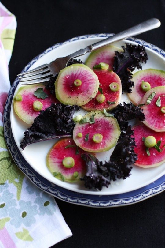 rainbow radish salad recipe