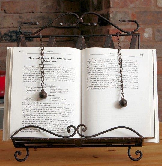 WENKO Tablet/Cookery Book Holder Silver