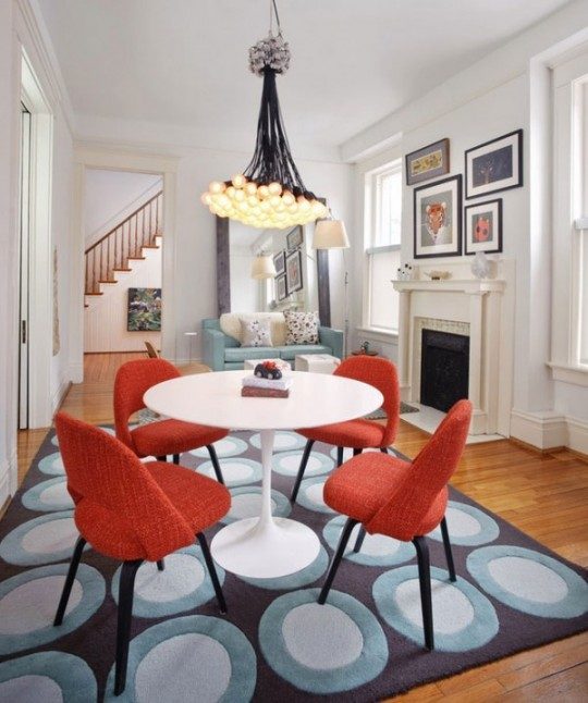 Colorful Patterned Dinner Chairs