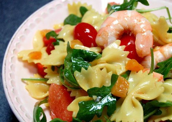 healthy dinner idea with shrimp