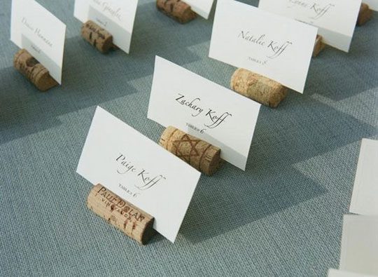 DIY Wine Cork card holders