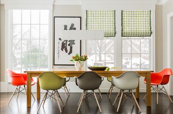 Modern Dining Room Classic: Eames Fiberglass Chairs