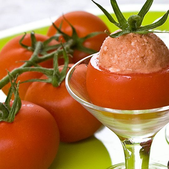 Frosted Tomato Sorbet