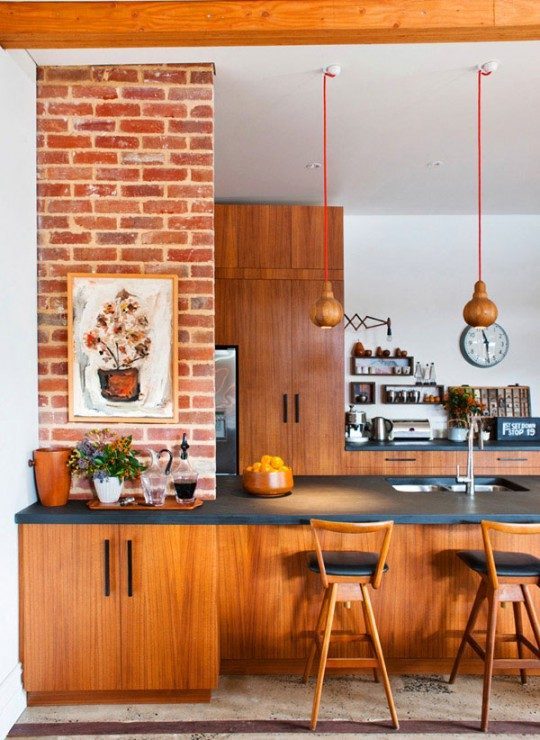 Modern kitchens Brick Inspiration