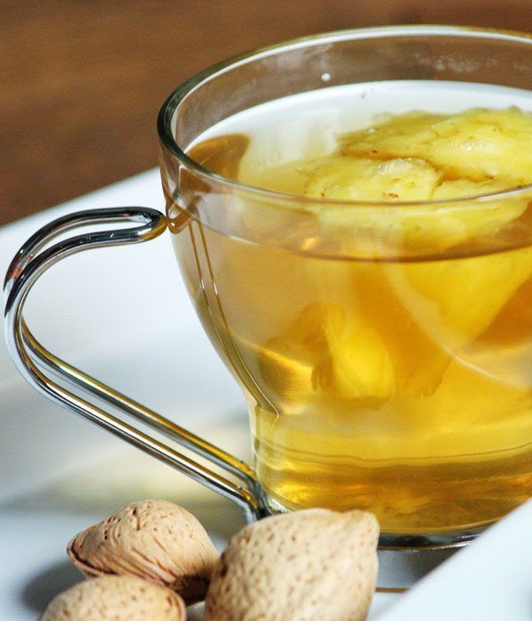 Breakfast Goodness: Fresh Pineapple & Mint Green Tea