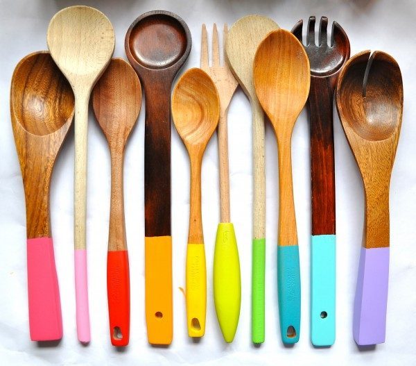 painted wooden spoons