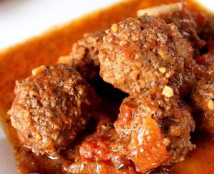 Dinner Spicy Beef Meatballs