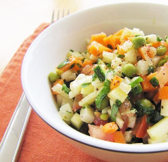 simple vegetables salad recipe