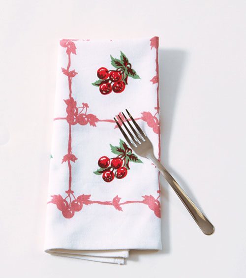 Cherry Napkin Vintage