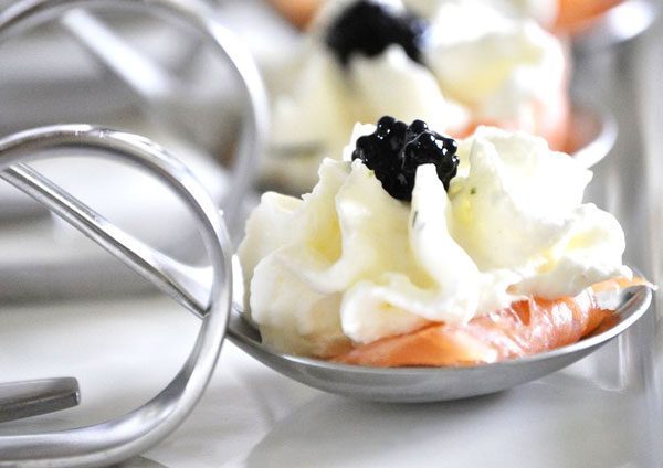 Smoked Salmon Appetizer Spoons