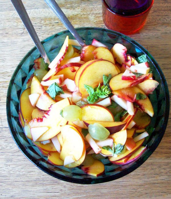 Apples, Grapes & Peaches Salad