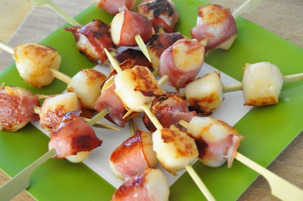 Appetizer Bites: Bacon Wrapped Sea Scallops
