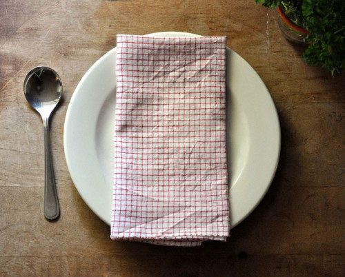 Vintage linen table napkins