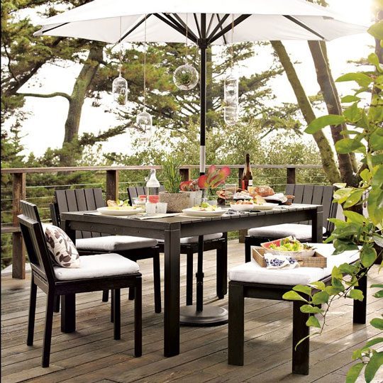 modern outdoor dining set