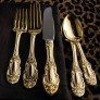 chic golden Flatware thumbnail