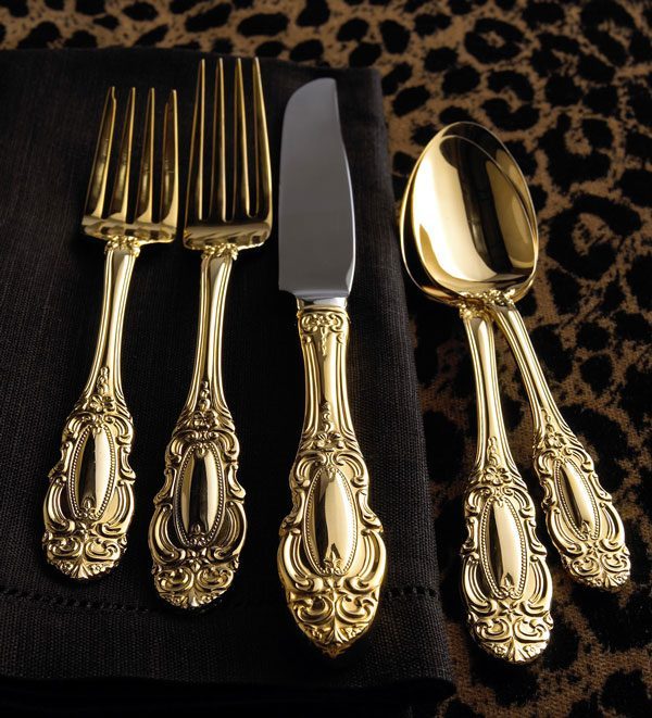 chic golden Flatware