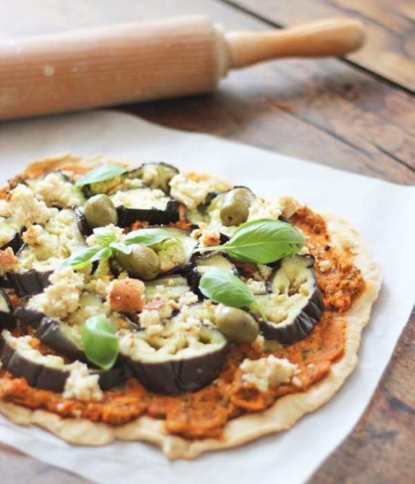 VeggieTart with Dried Tomatoes, Eggplant and Tofu