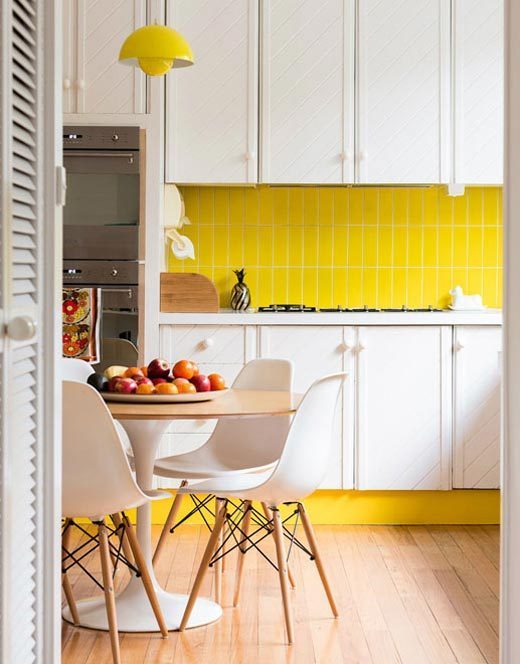 yello kitchen backsplash tiles