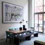 Abstract map modern dining room thumbnail