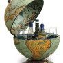 vintage bar globe decor thumbnail