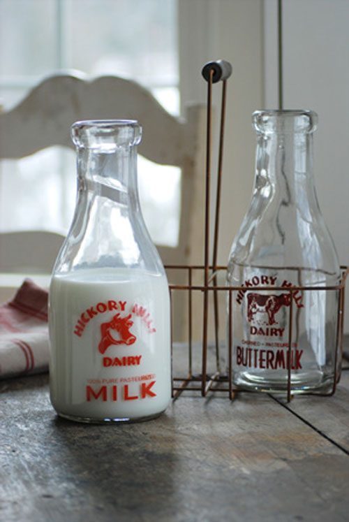 vintage milk bottle