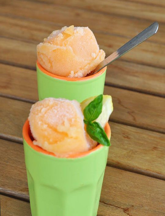 Easy Cantaloupe Sorbet Recipe